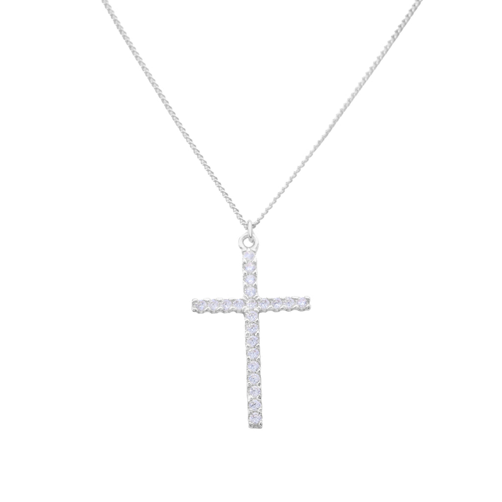 Classic Crystal Cross Necklace