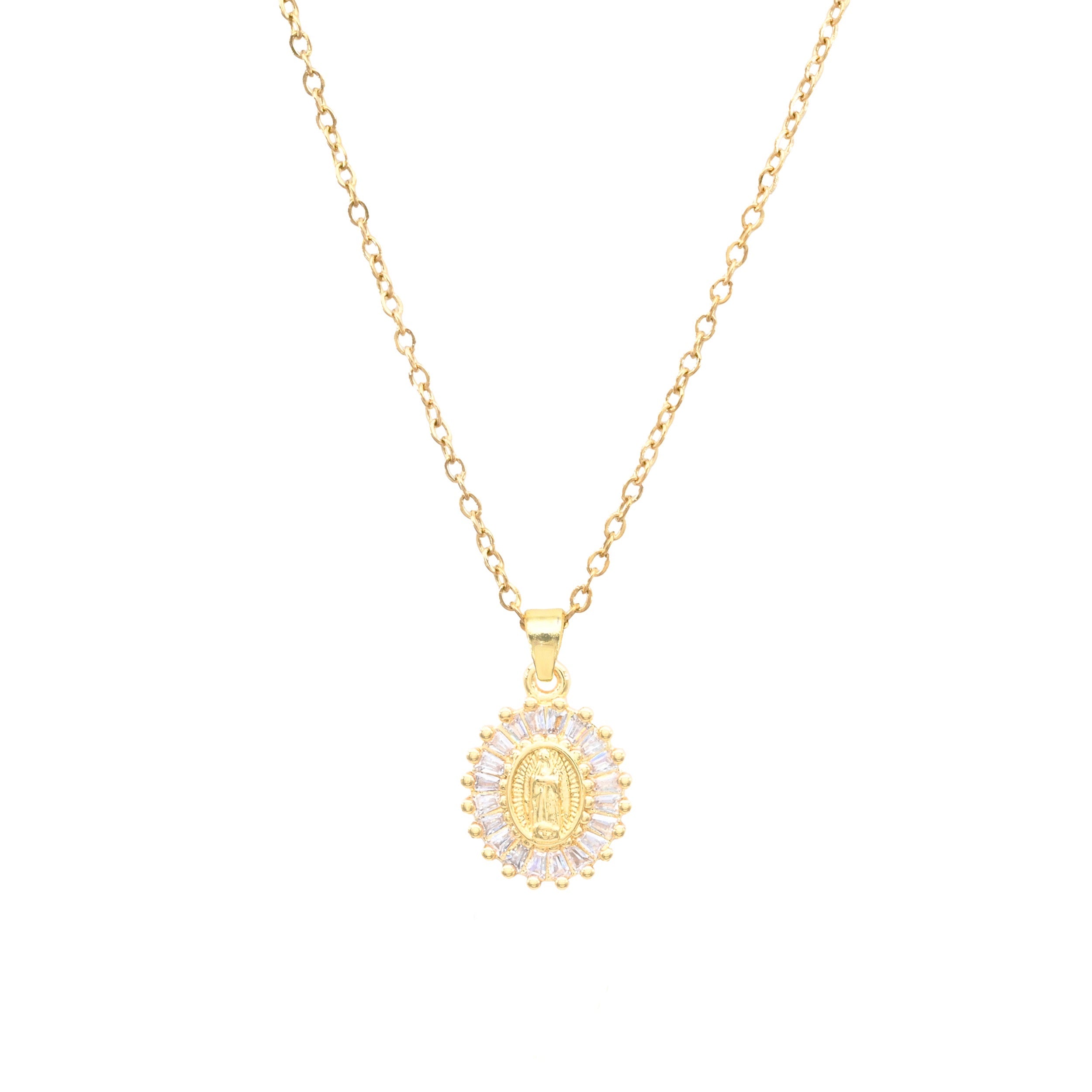 Radiant Virgin Mary Necklace