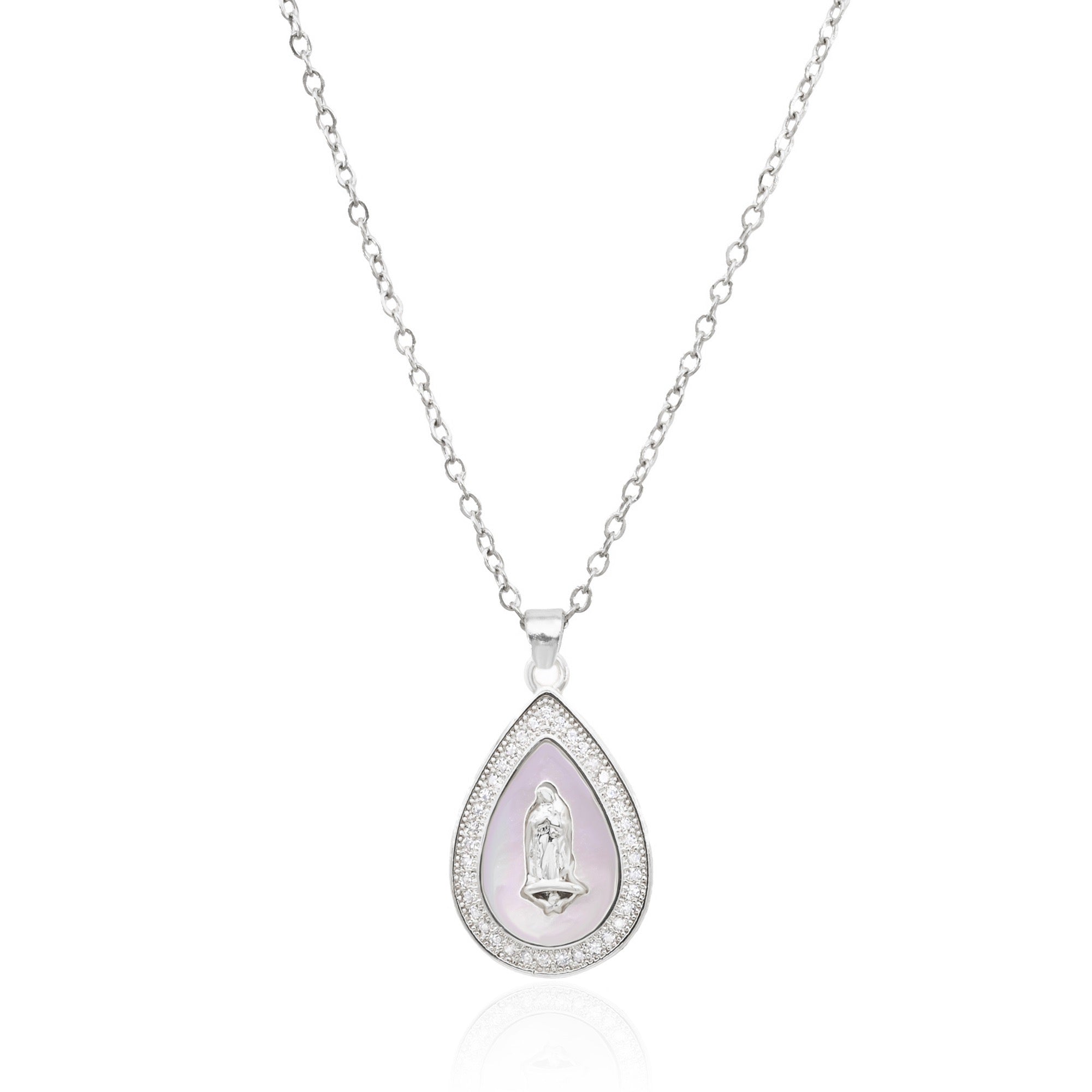 Virgin of Guadalupe Teardrop Necklace