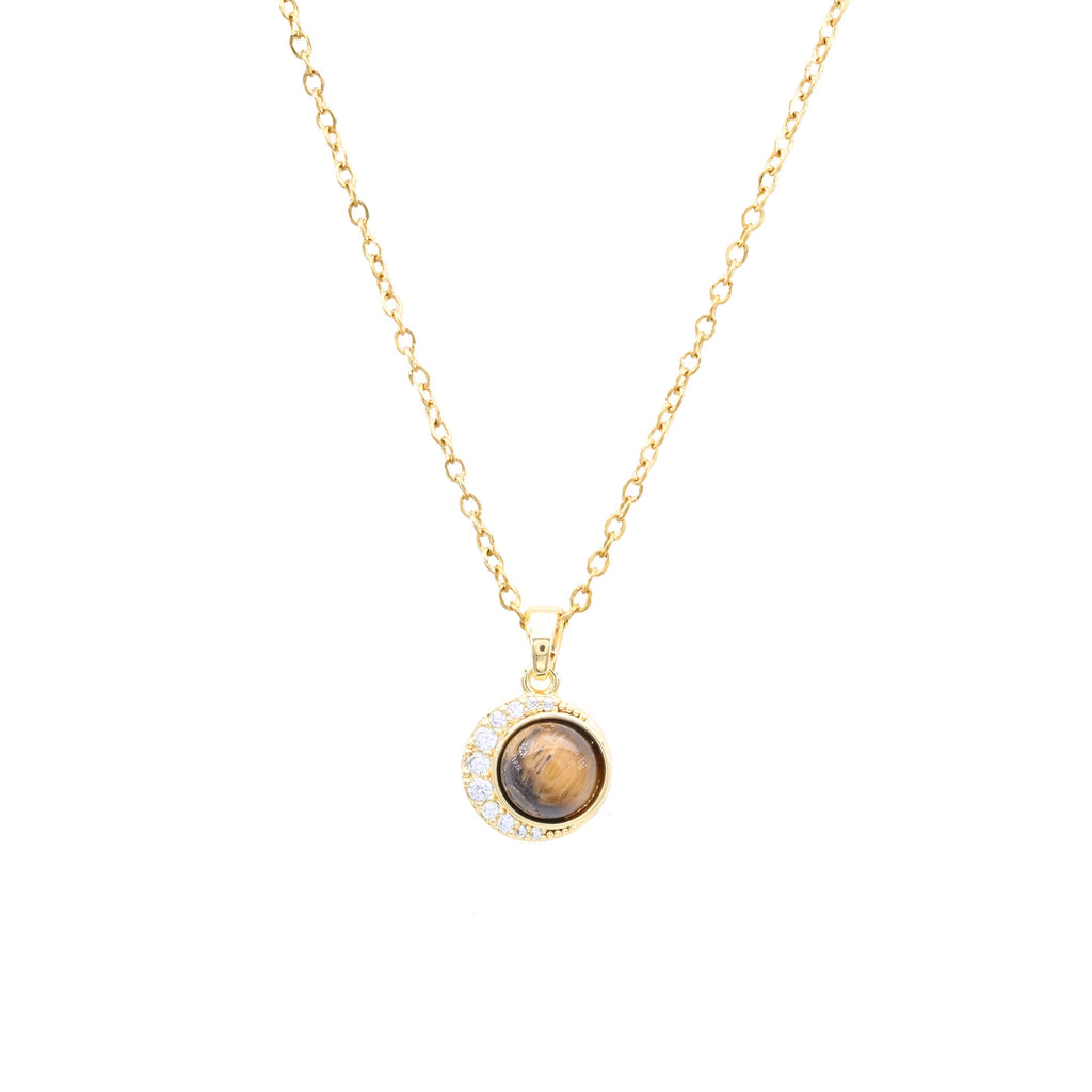 Smoky Moon Necklace
