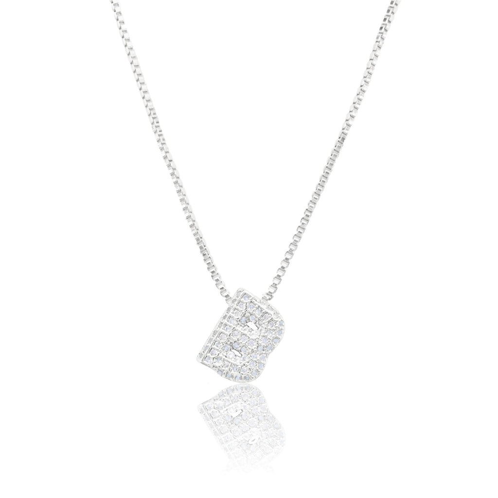 Chunky Initial - Silver, B
