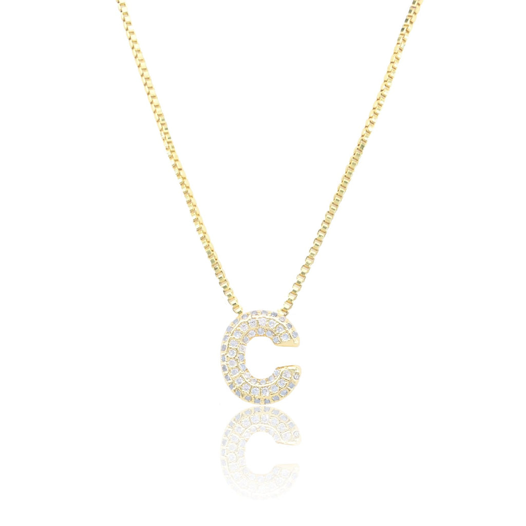 Chunky Initial - Gold, C