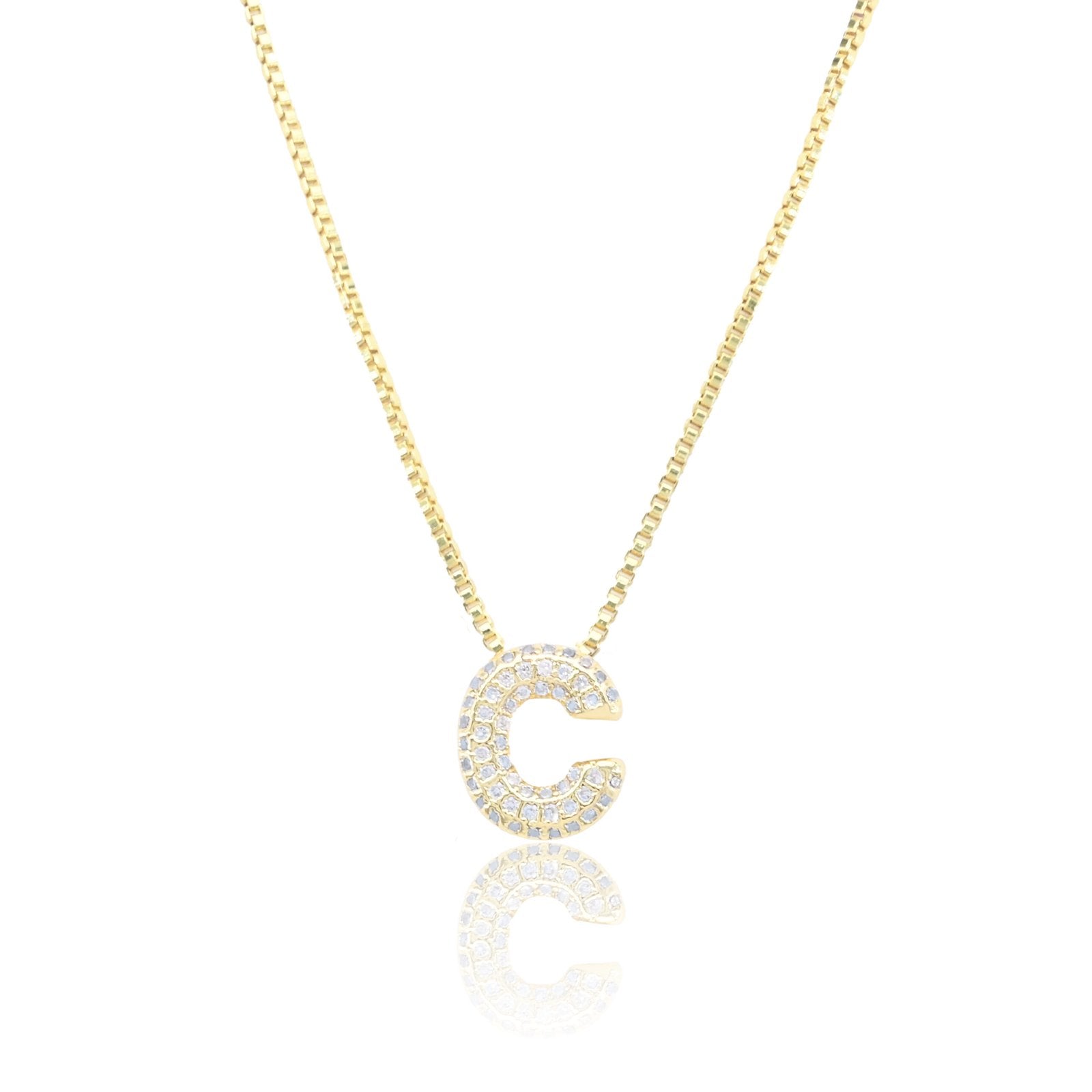 Chunky Initial - Gold, C