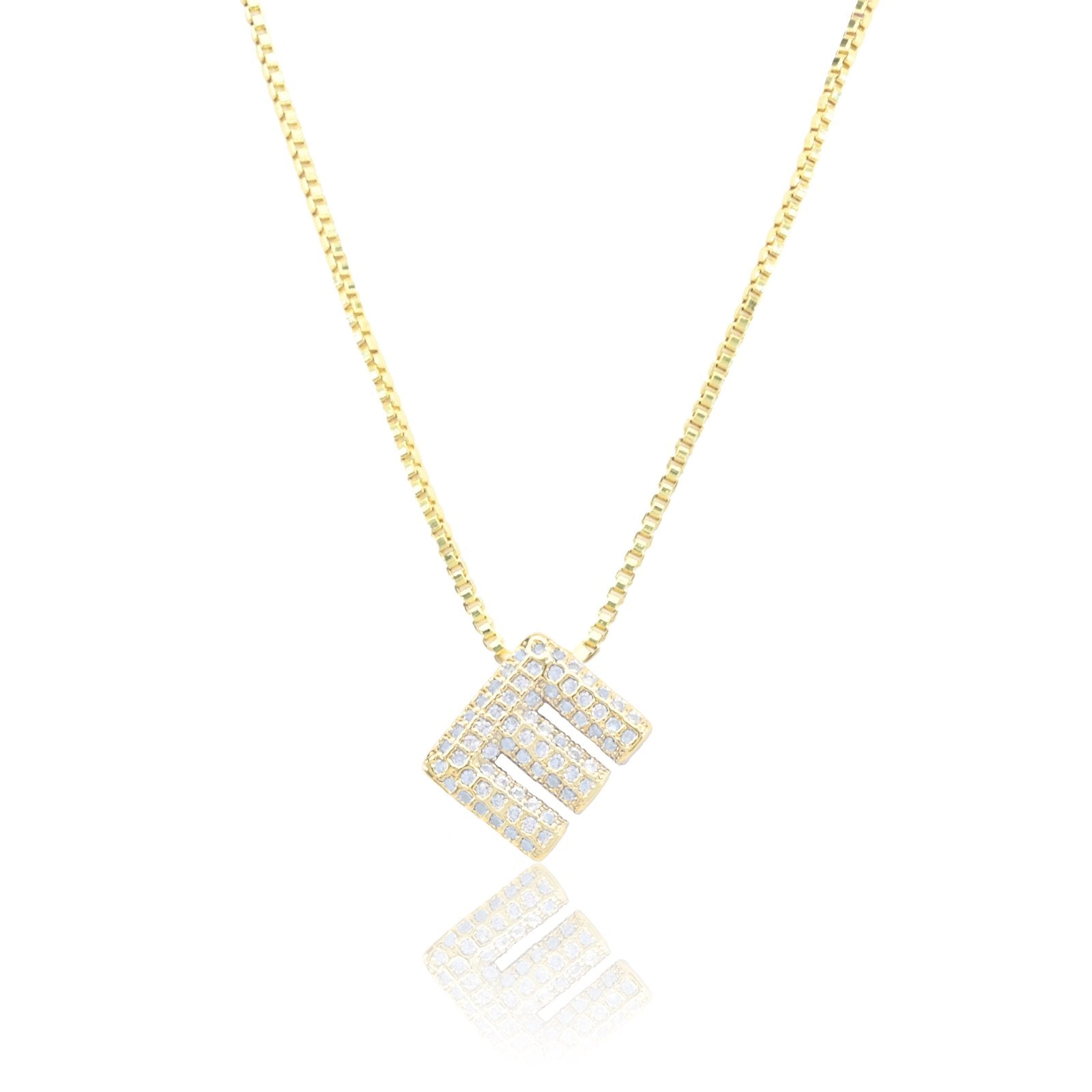 Chunky Initial - Gold, E