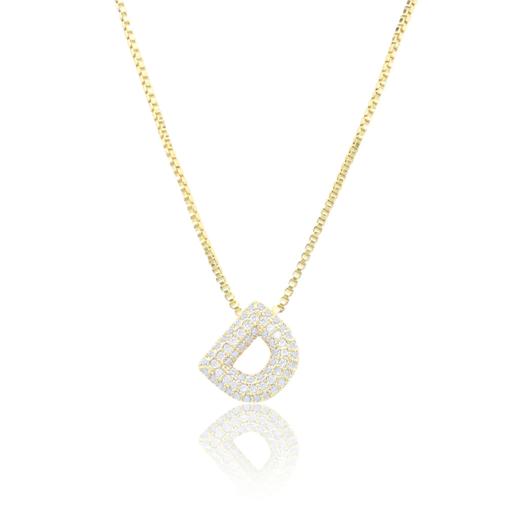 Chunky Initial - Gold, D