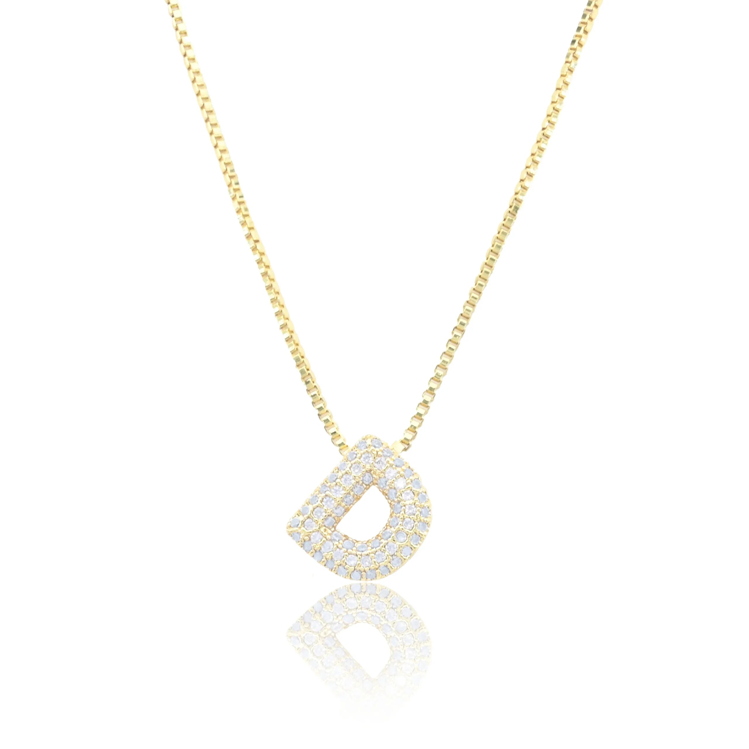 Chunky Initial - Gold, D