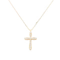 Cross with Cubic Zirconias - Gold