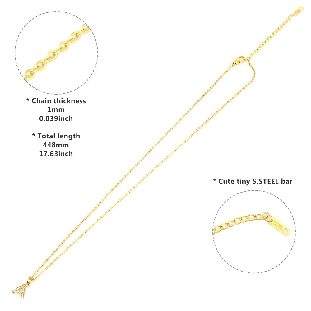 Louminus initial necklace