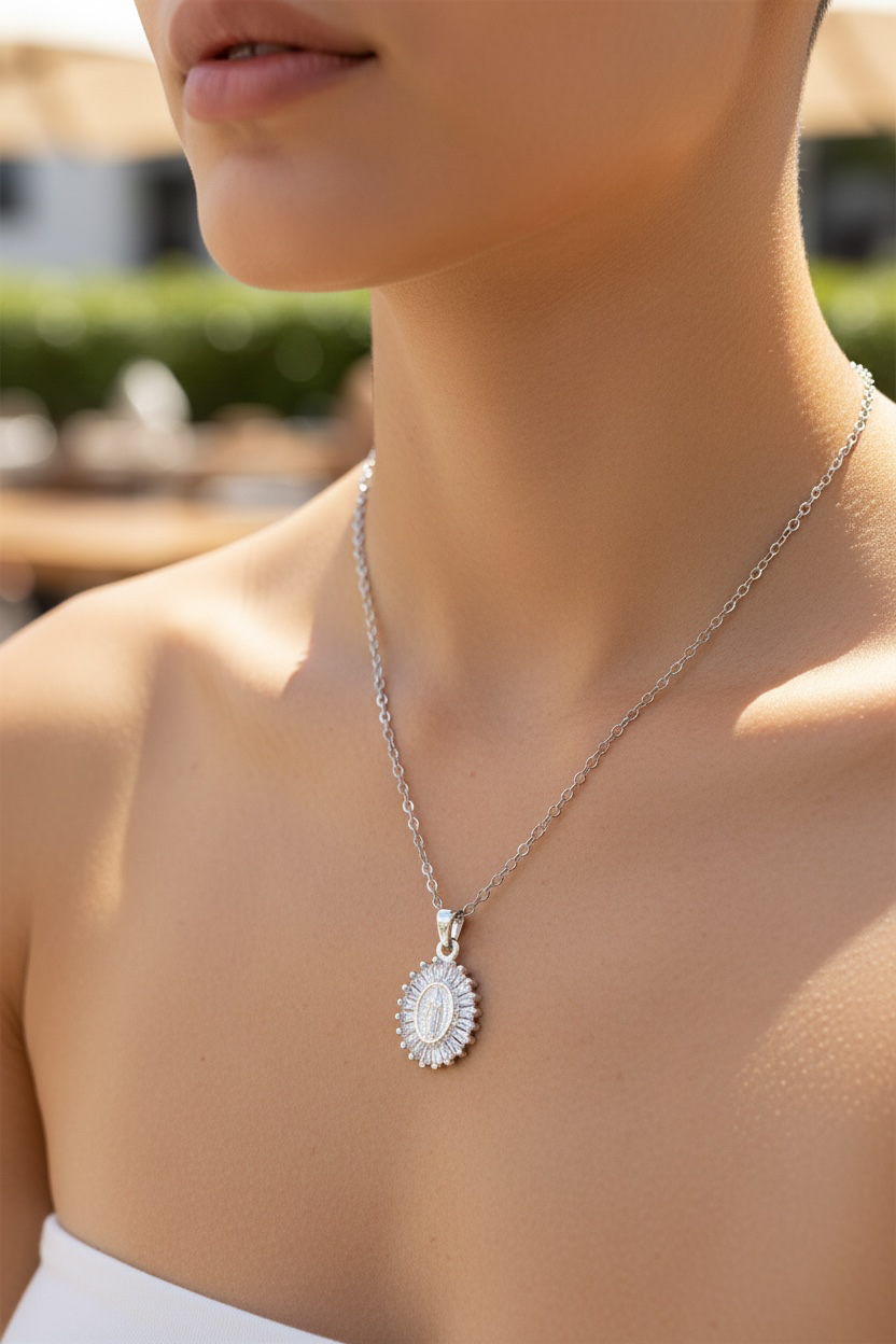 Radiant Virgin Mary Necklace