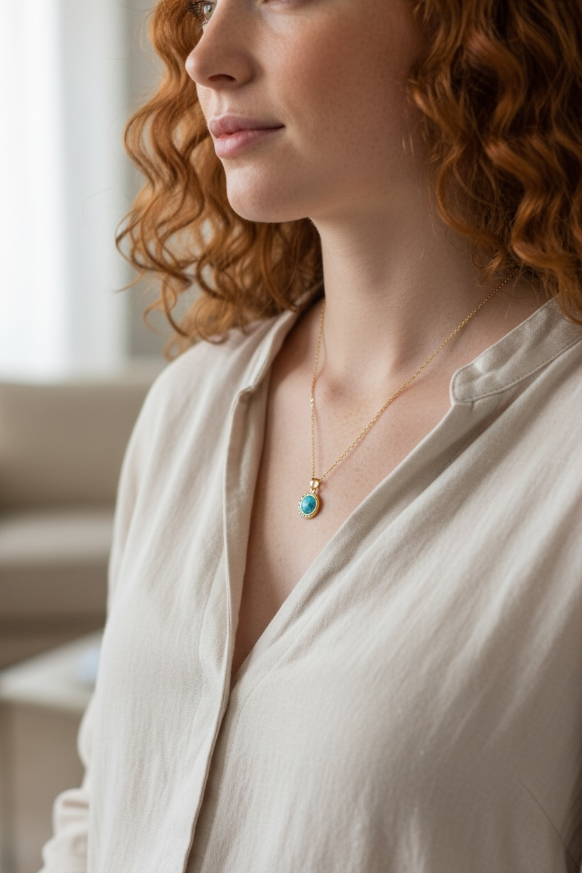 Smoky Moon Necklace