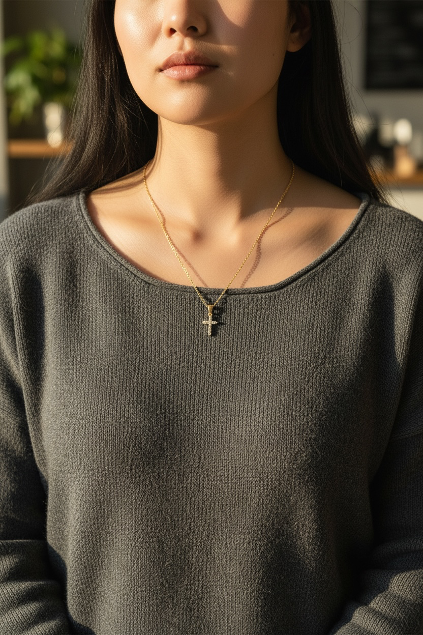 Cross of Cubic Zirconias