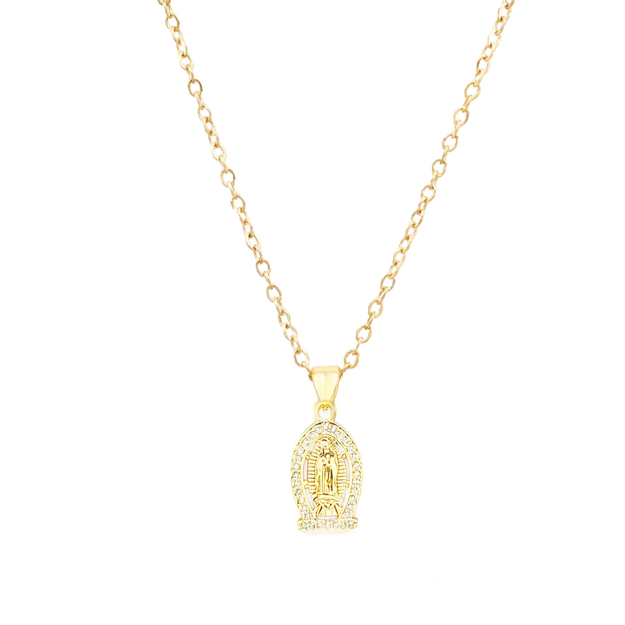 Medallion Our Lady of Guadalupe - Gold