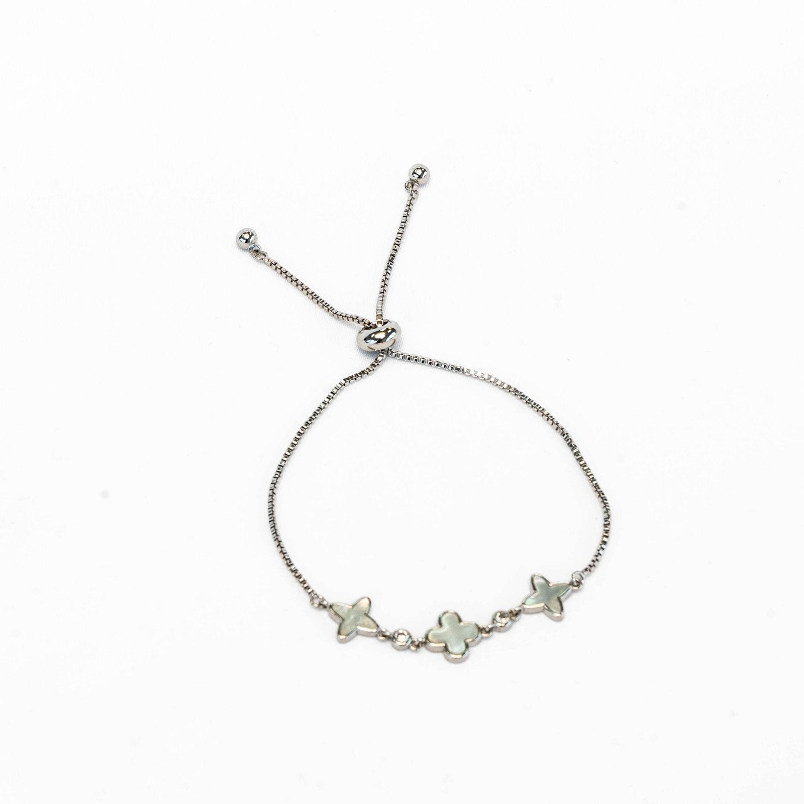 Mother Pearl Clover - Silver