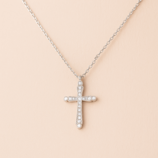 Cross with Cubic Zirconias