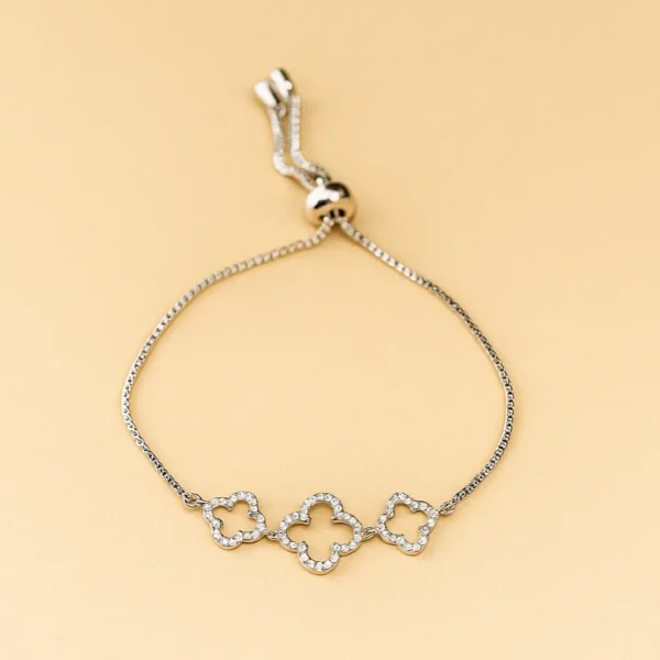 Big Triple Clover Bracelet